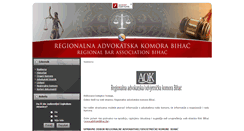 Desktop Screenshot of advkombihac.ba